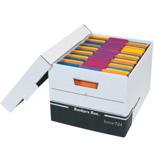 Box Packaging R-Kive File Storage Boxes, 15" x 12" x 10", Black - FSB150