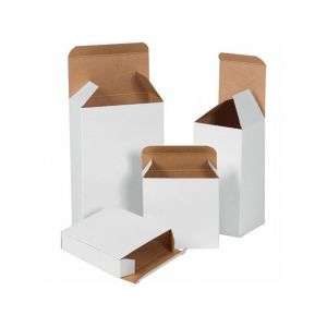 3 5/8 x 1 x 3 5/8 1000/Case Kraft Reverse Tuck Folding Cartons