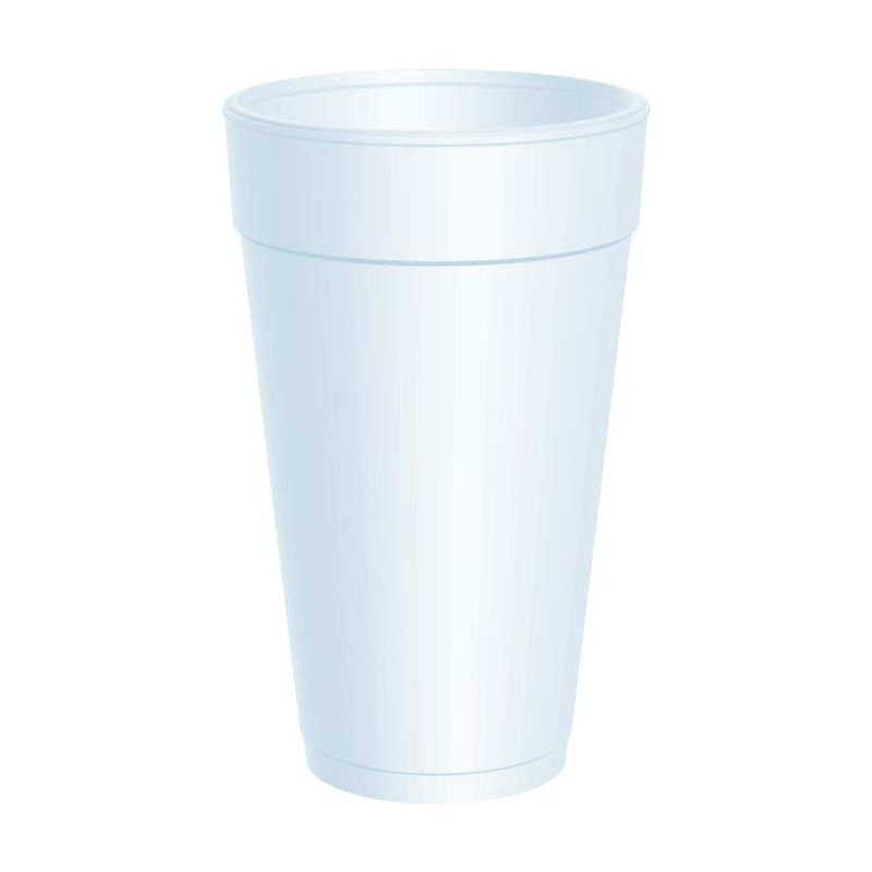 Dart 20J16 20 oz. White Foam Cup - 25/Pack