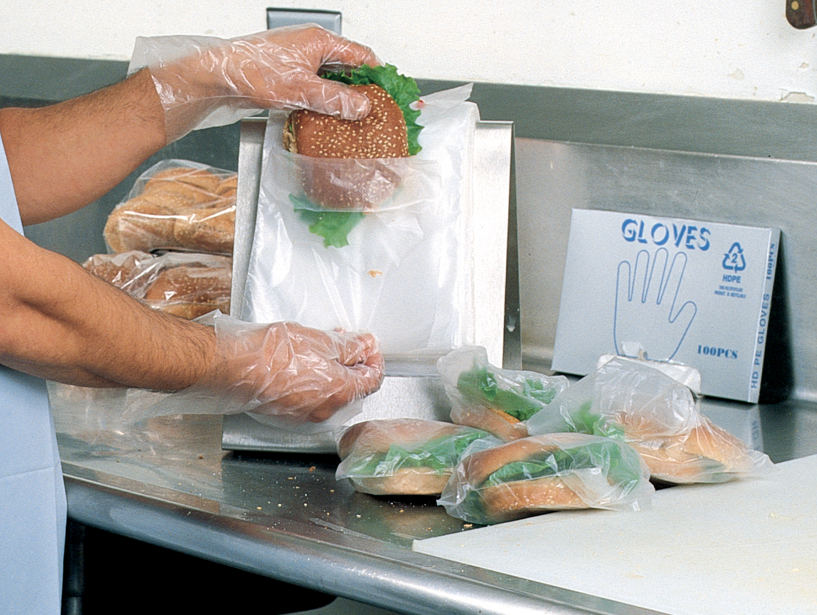 Elkay Plastics Clear Saddle Pack Sandwich Bag, .5 mil, 6-1/2 x 7 + 1-3/4  FB