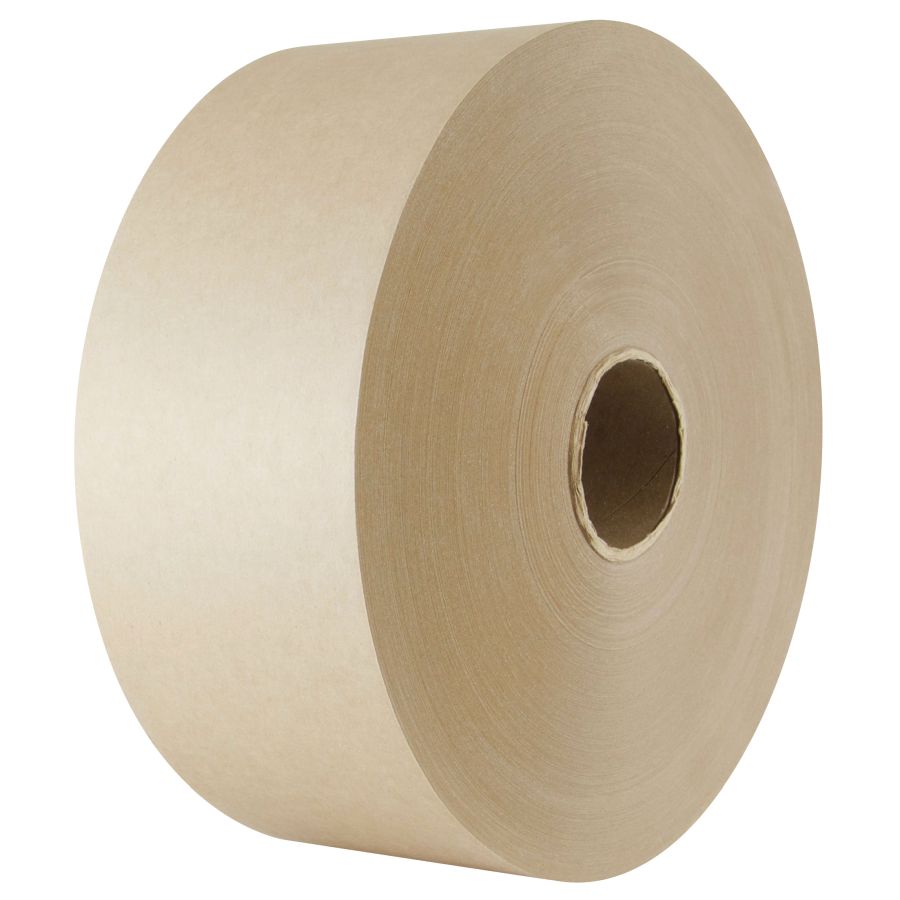 Intertape CON Medium Duty Water Activated Tape, 3" x 600', Natural K57040