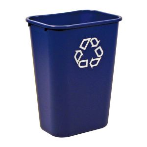 16 x 16 x 3 1/4 Blue 2691 Rubbermaid Commercial Untouchable Recycling Tops