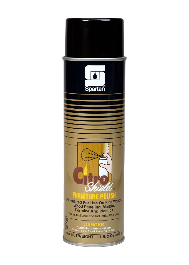 Spartan Citro Shield Furniture Polish, RTU, 20 oz Aerosol, Lemon