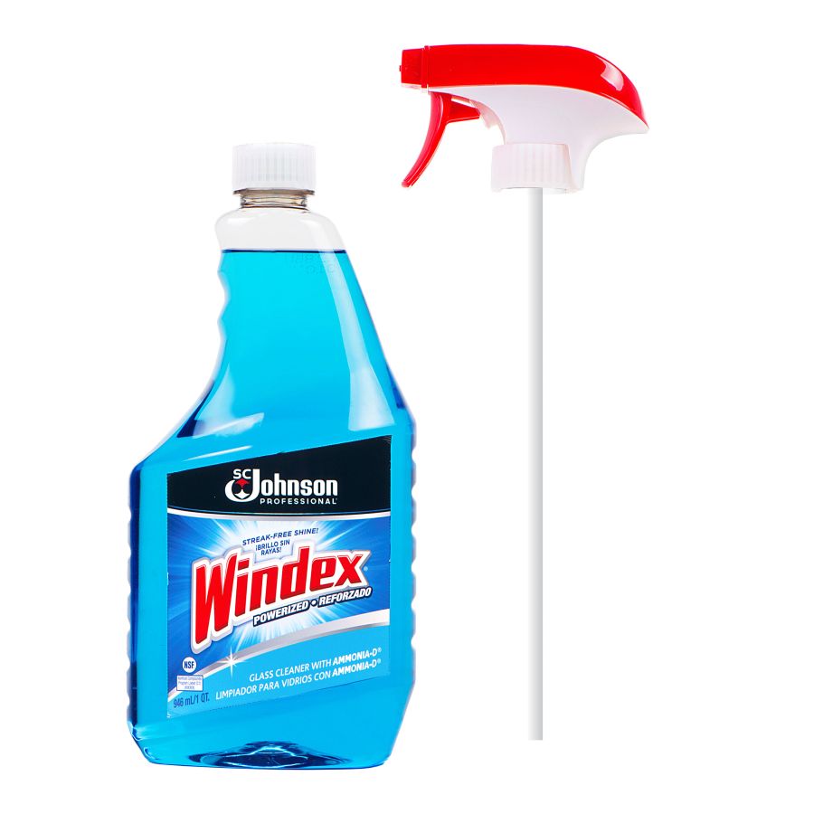 Windex Glass Cleaner Spray, with Ammonia-D, 32 Ounce